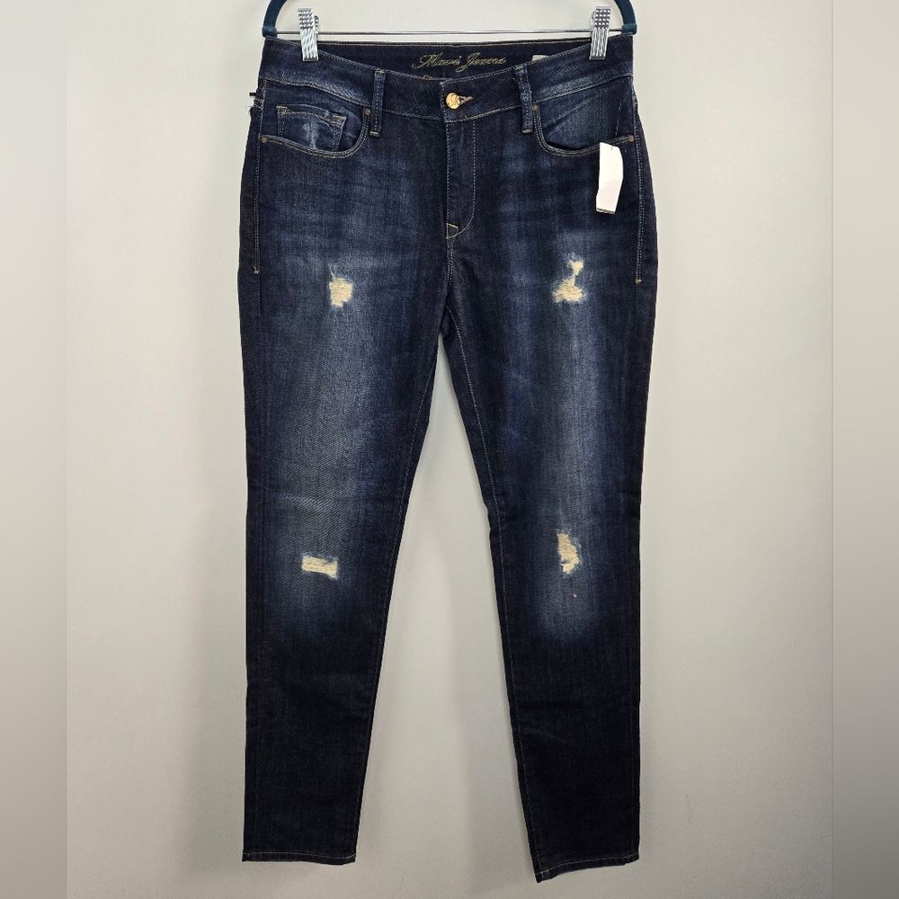 MAVI Alexa Mid-Rise Skinny Jeans w Distressing Sz 31 or 12